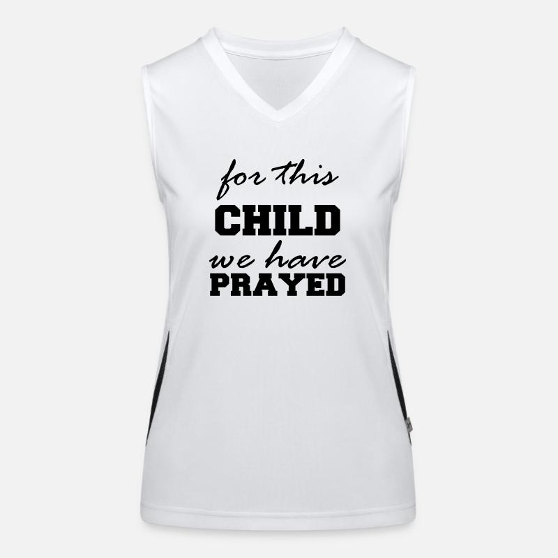 for this Child we have Prayed Funktionelles Kontrast-Tank Top für Frauen