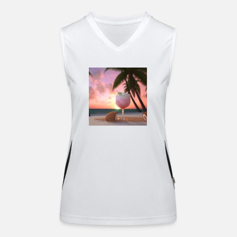 Cocktail 4 Geschenk Funktionelles Kontrast-Tank Top für Frauen