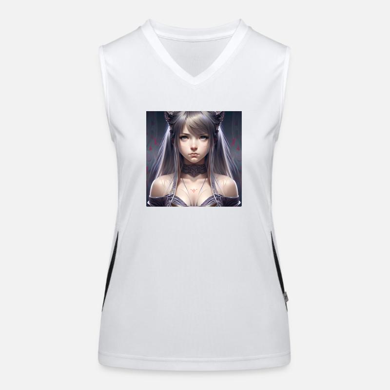 Animehexe Funktionelles Kontrast-Tank Top für Frauen