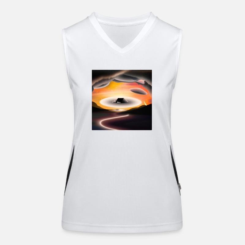 Heavenly Retreat Funktionelles Kontrast-Tank Top für Frauen