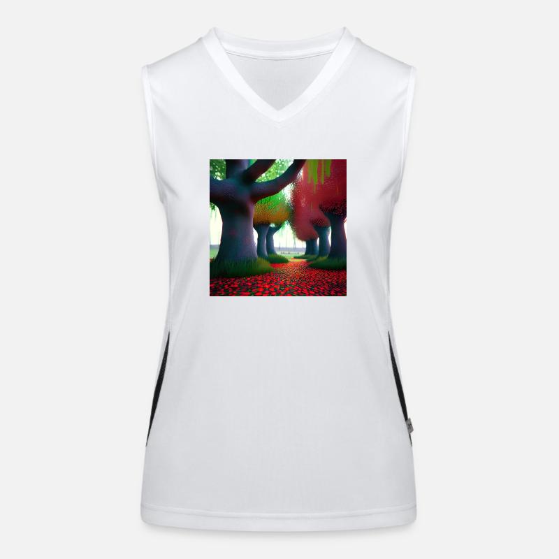 Forest of Thick Trees Women's Functional Contrast Tank Top