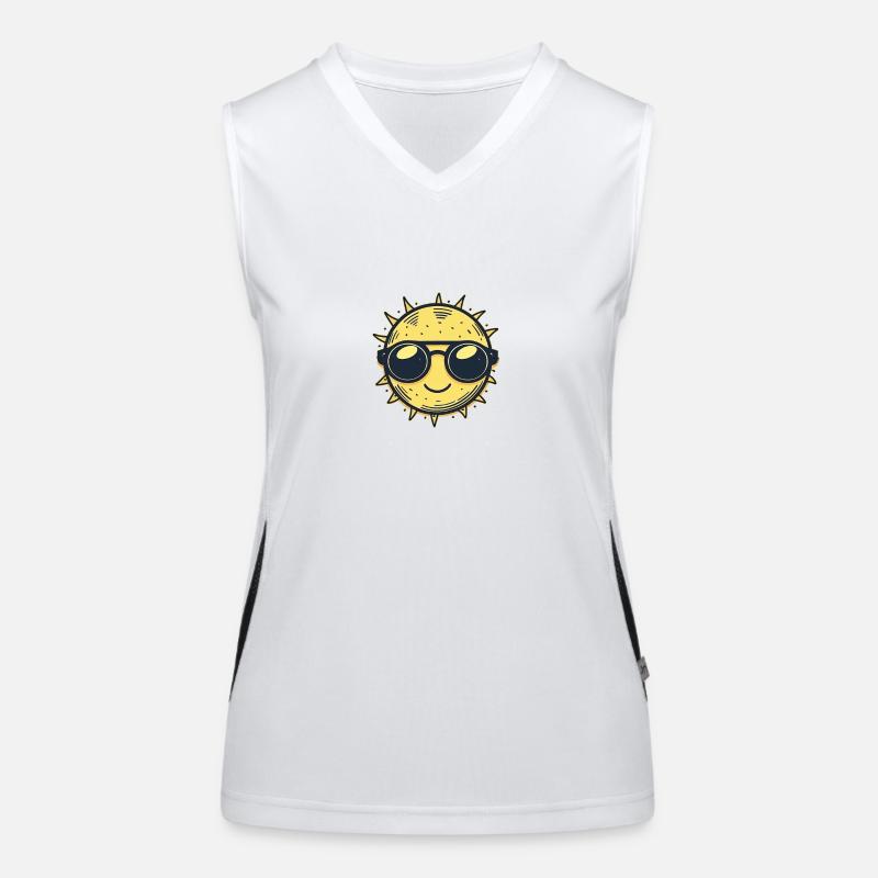 Sonne Funktionelles Kontrast-Tank Top für Frauen