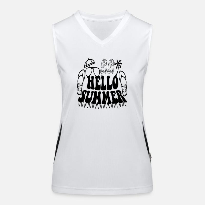 Hello Summer Funktionelles Kontrast-Tank Top für Frauen