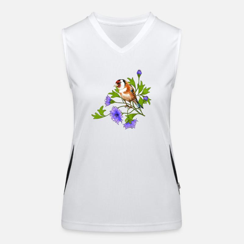 Bunter Vogel Funktionelles Kontrast-Tank Top für Frauen