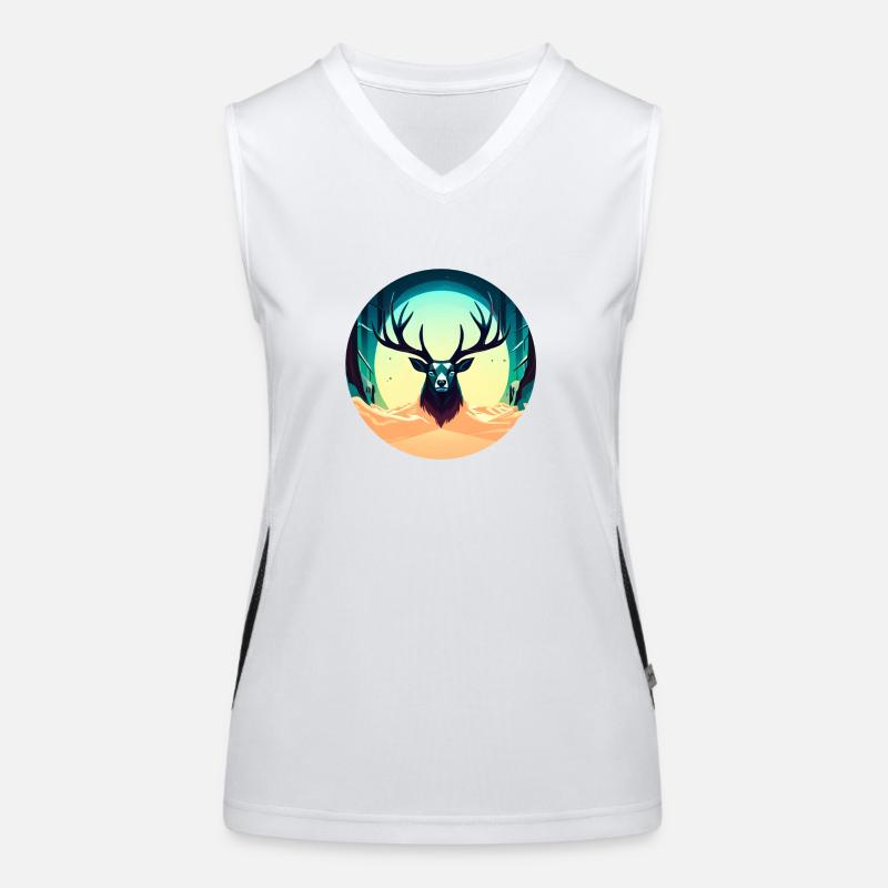 Deer Women's Functional Contrast Tank Top