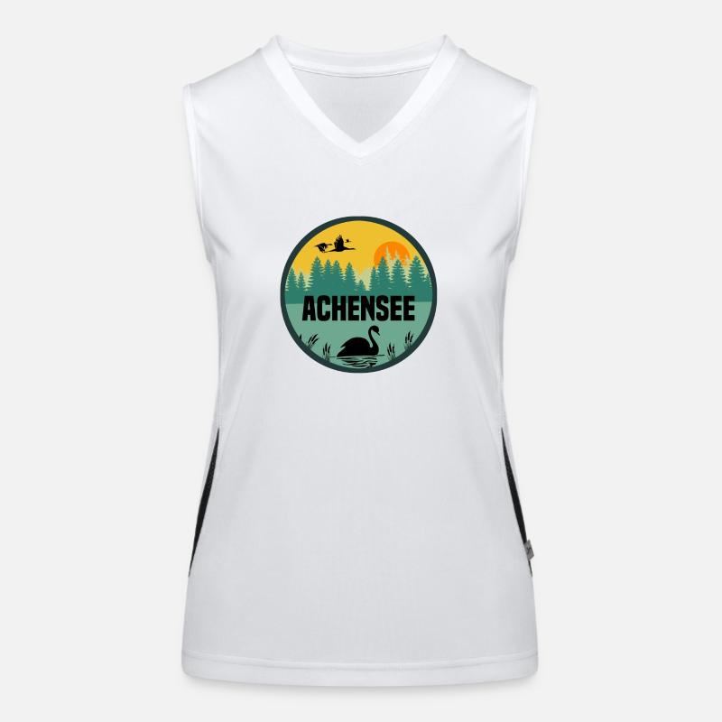Achensee Funktionelles Kontrast-Tank Top für Frauen