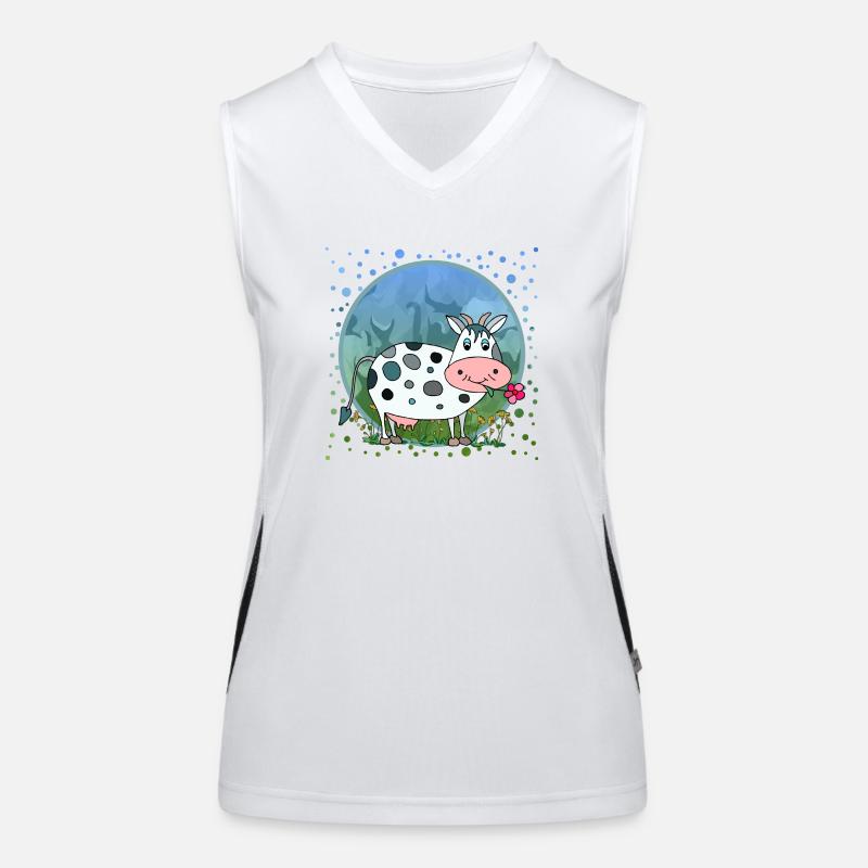 Cow Women's Functional Contrast Tank Top