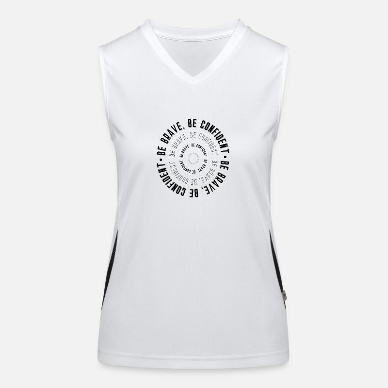 Be Brave Be Confident Women's Functional Contrast Tank Top