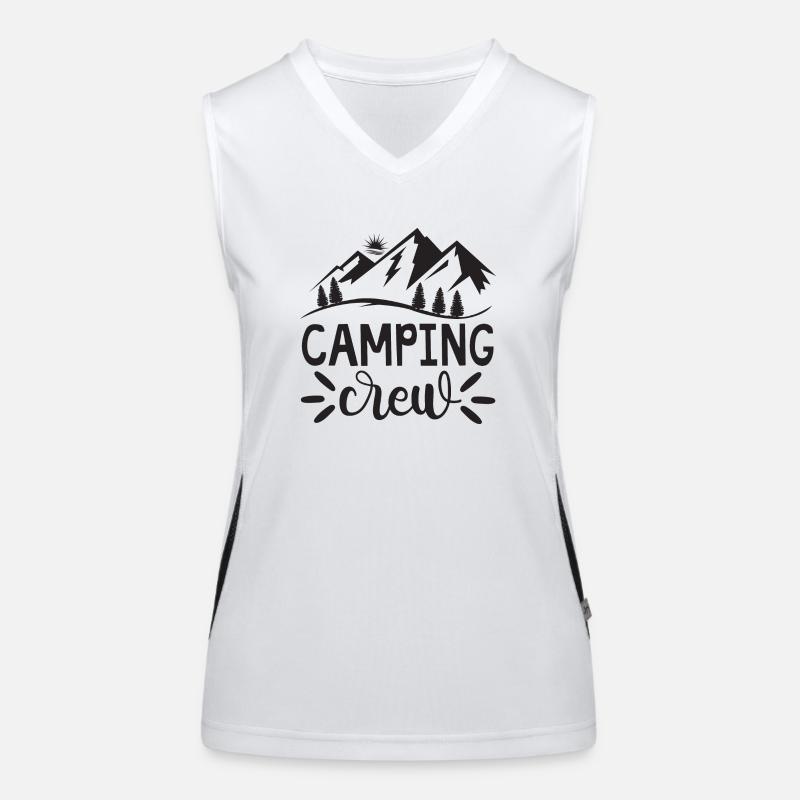 Camping Crew Funktionelles Kontrast-Tank Top für Frauen