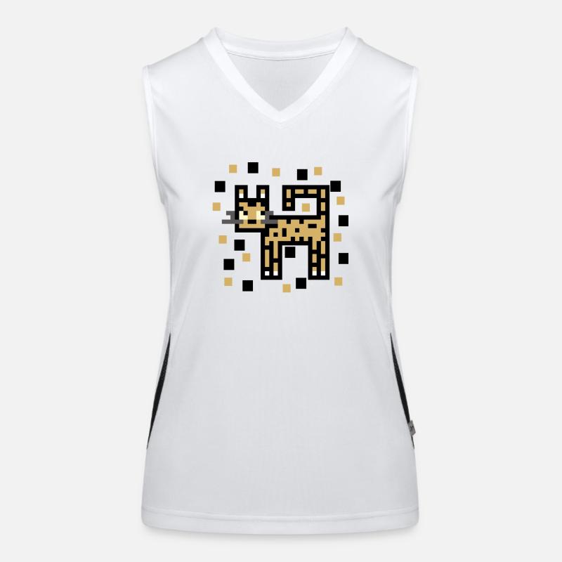 Leopard Funktionelles Kontrast-Tank Top für Frauen