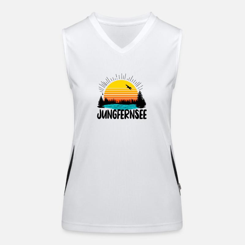 Jungfernsee Funktionelles Kontrast-Tank Top für Frauen