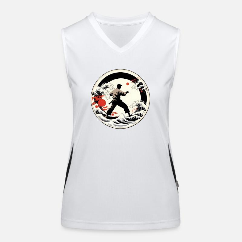 Karate-Training Funktionelles Kontrast-Tank Top für Frauen
