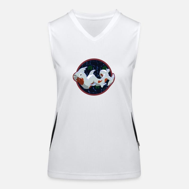Koi Drache Funktionelles Kontrast-Tank Top für Frauen