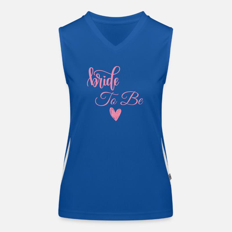 Braut zu sein Funktionelles Kontrast-Tank Top für Frauen