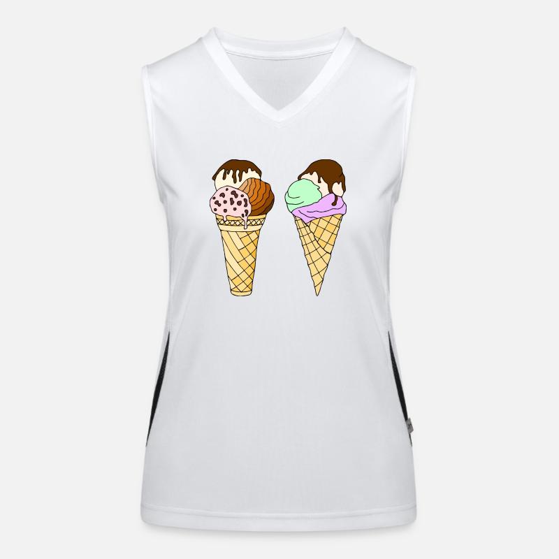Glace Débardeur respirant contrasté Femme