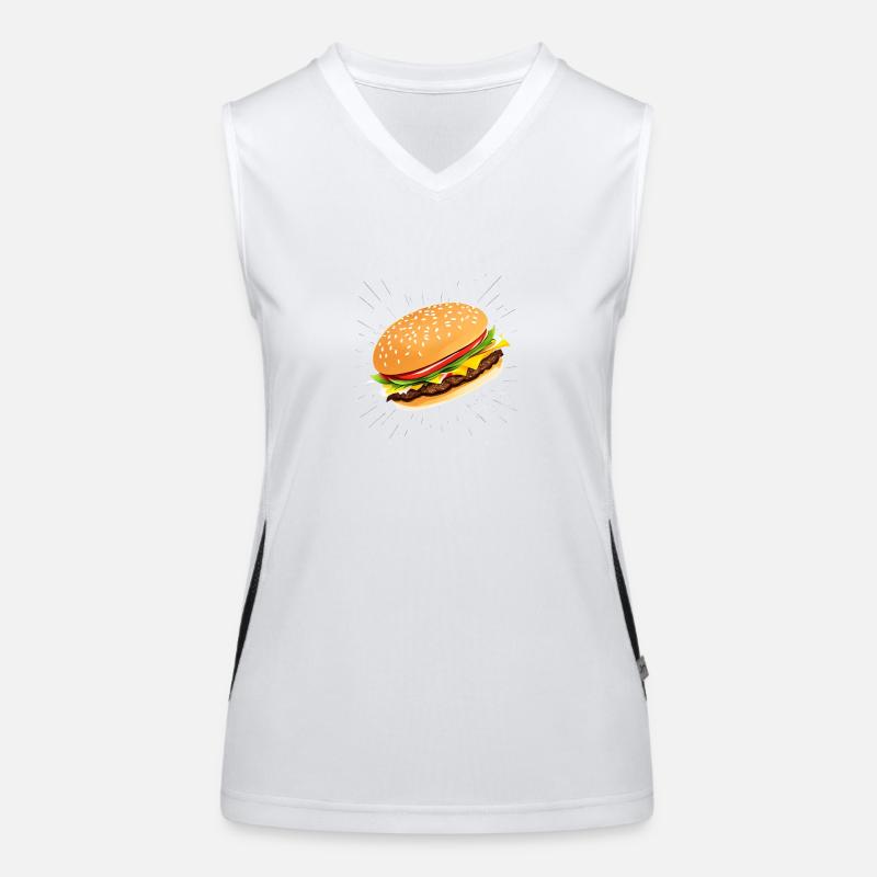 Cheeseburger Débardeur respirant contrasté Femme