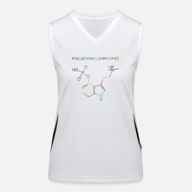 Psilocybin-Molekül Funktionelles Kontrast-Tank Top für Frauen