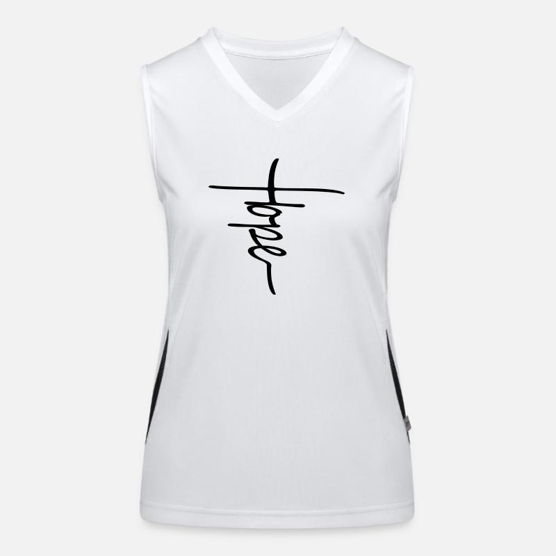 Hope Cross Funktionelles Kontrast-Tank Top für Frauen