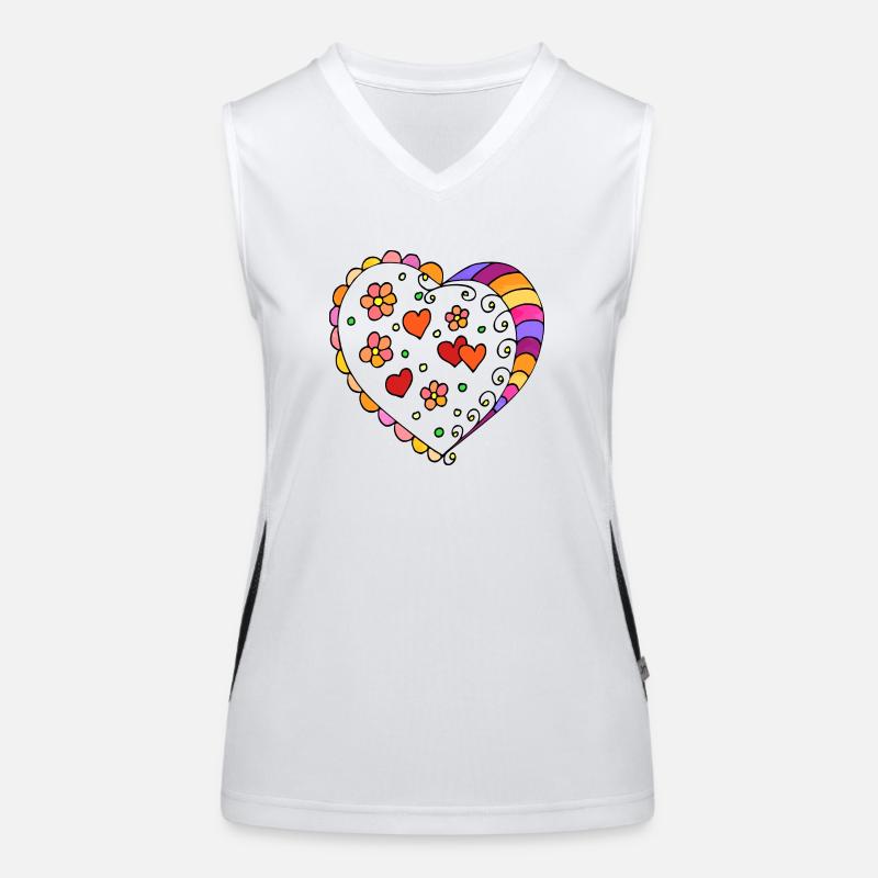 Heart Women's Functional Contrast Tank Top