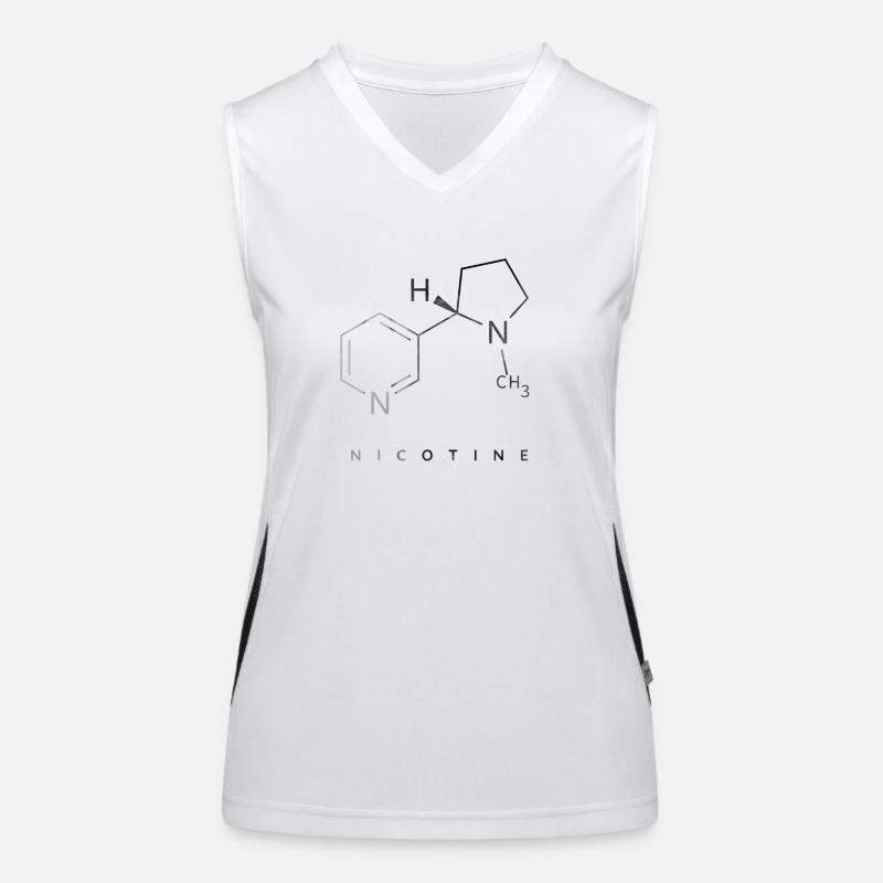 Molécule de nicotine Débardeur respirant contrasté Femme