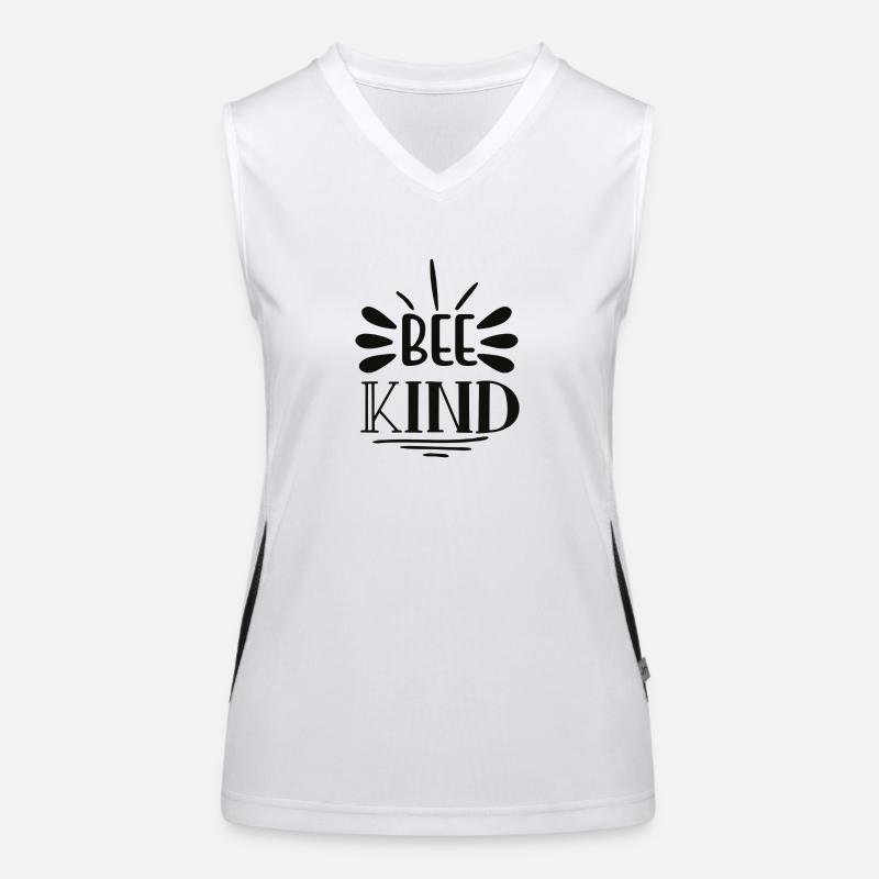 Bee kind - Bee-friendly « Soyez amical » Débardeur respirant contrasté Femme