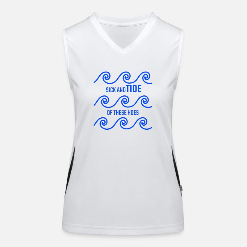 Malade et marée de ces houes Débardeur respirant contrasté Femme