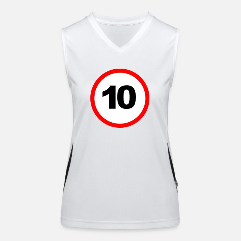 10 Design Funktionelles Kontrast-Tank Top für Frauen