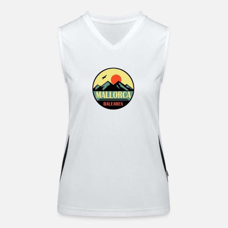 Mallorca Baleares Funktionelles Kontrast-Tank Top für Frauen