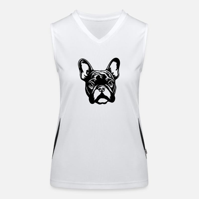 Bouledogue français Terrier de Boston Débardeur respirant contrasté Femme