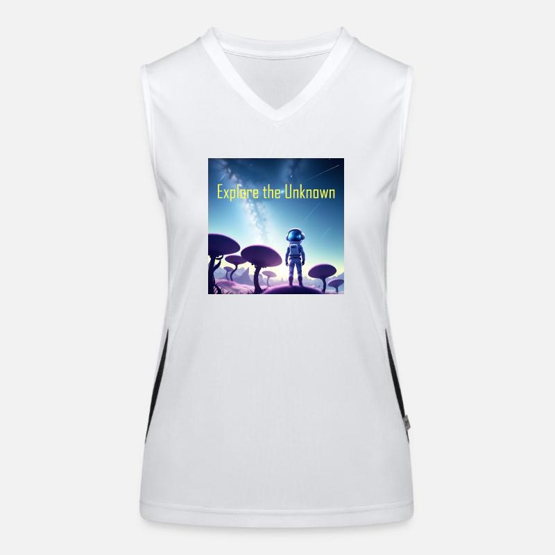 Erkunde das Unbekannte 2 Funktionelles Kontrast-Tank Top für Frauen