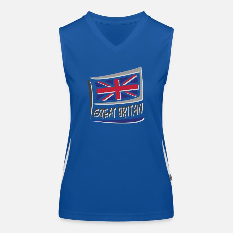 Great Britain Funktionelles Kontrast-Tank Top für Frauen