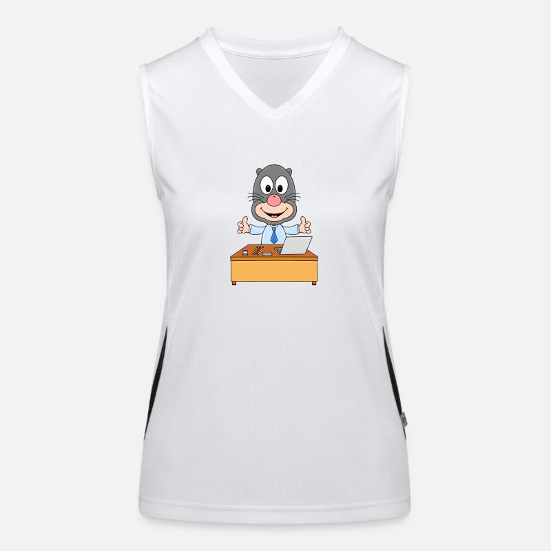 ARBEIT - JOB - BÜRO - CHEF - MITARBEITER - BERUF Funktionelles Kontrast-Tank Top für Frauen
