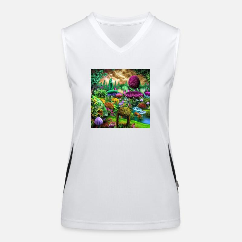 Future Garten Funktionelles Kontrast-Tank Top für Frauen