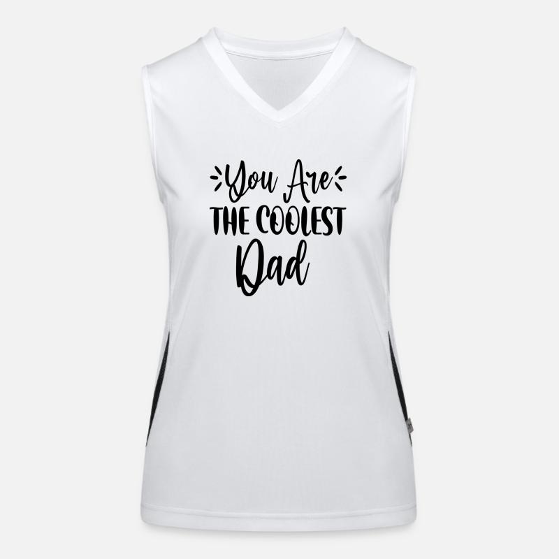 Tu es le papa le plus cool Débardeur respirant contrasté Femme