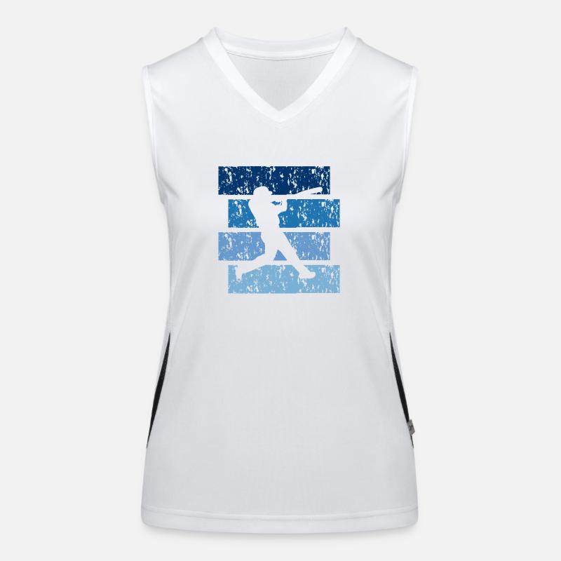 Vintage Geschenk Baseball Funktionelles Kontrast-Tank Top für Frauen