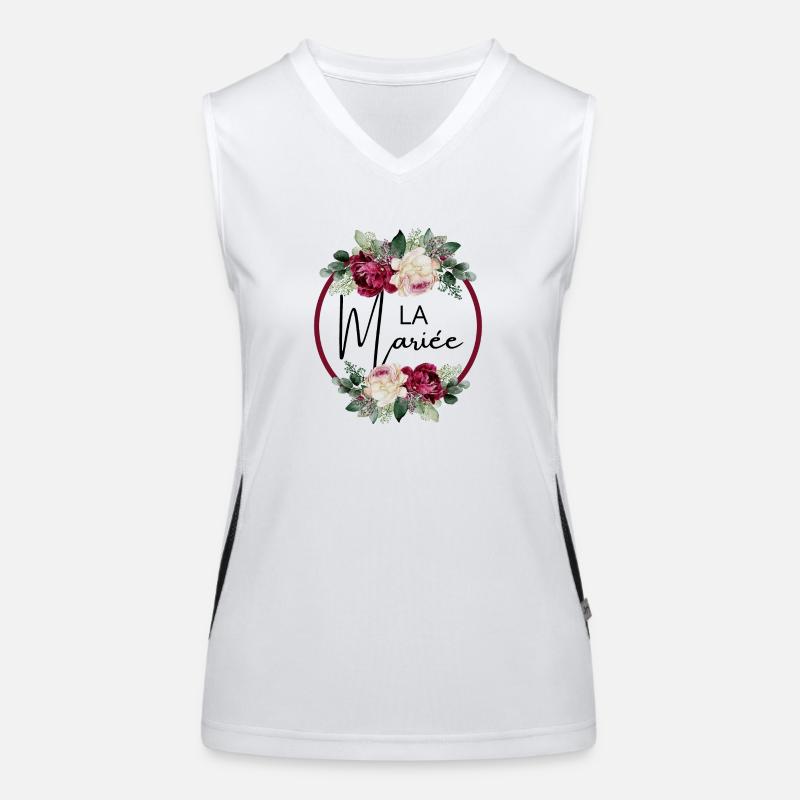 la mariée floral Débardeur respirant contrasté Femme
