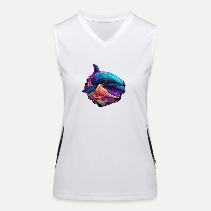 Orca Kunst Funktionelles Kontrast-Tank Top für Frauen