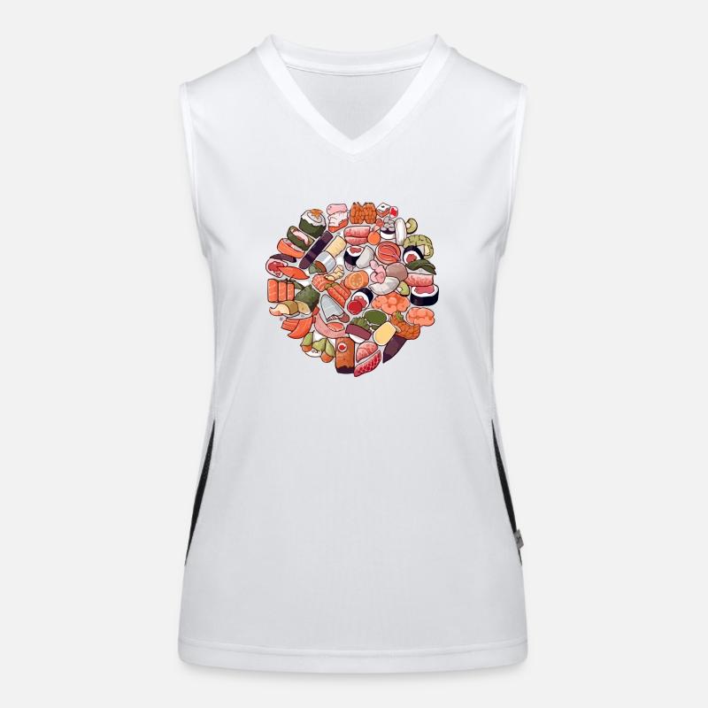 A delight these sushi Women's Functional Contrast Tank Top