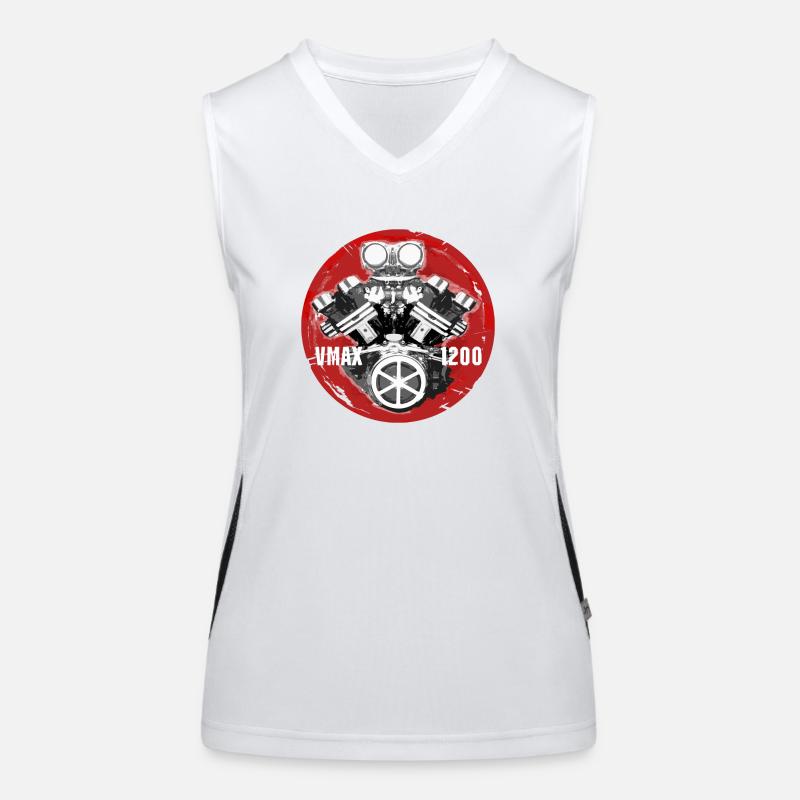 VMAX 1200 Engine Japan Style Funktionelles Kontrast-Tank Top für Frauen