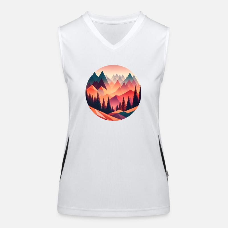Geometric Dreams Women's Functional Contrast Tank Top