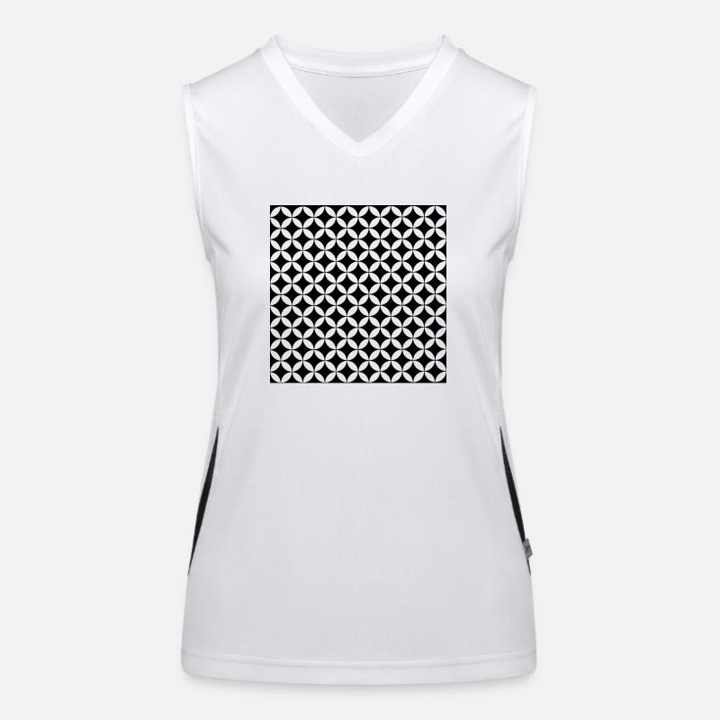 Muster Funktionelles Kontrast-Tank Top für Frauen