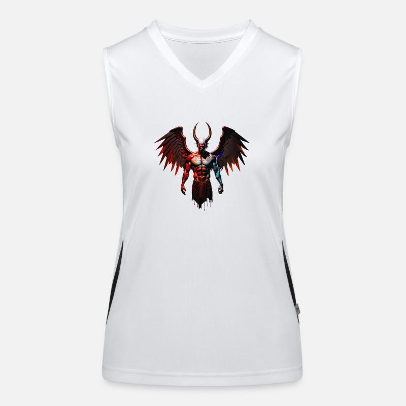 Teufel Funktionelles Kontrast-Tank Top für Frauen