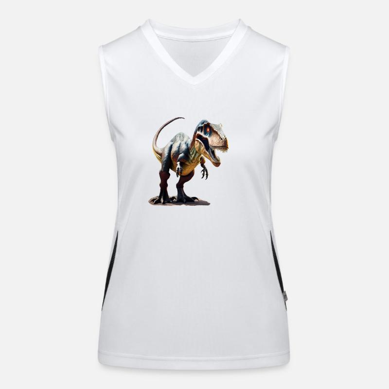 Dinosaurier Funktionelles Kontrast-Tank Top für Frauen