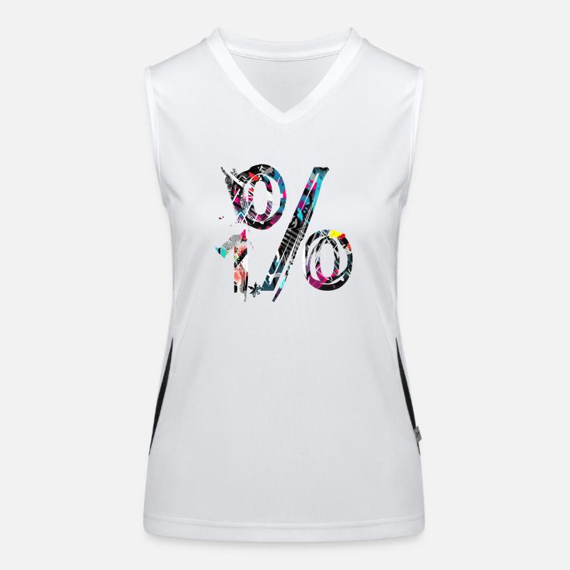 Internet email www drôle de mème grunge tech leters Débardeur respirant contrasté Femme