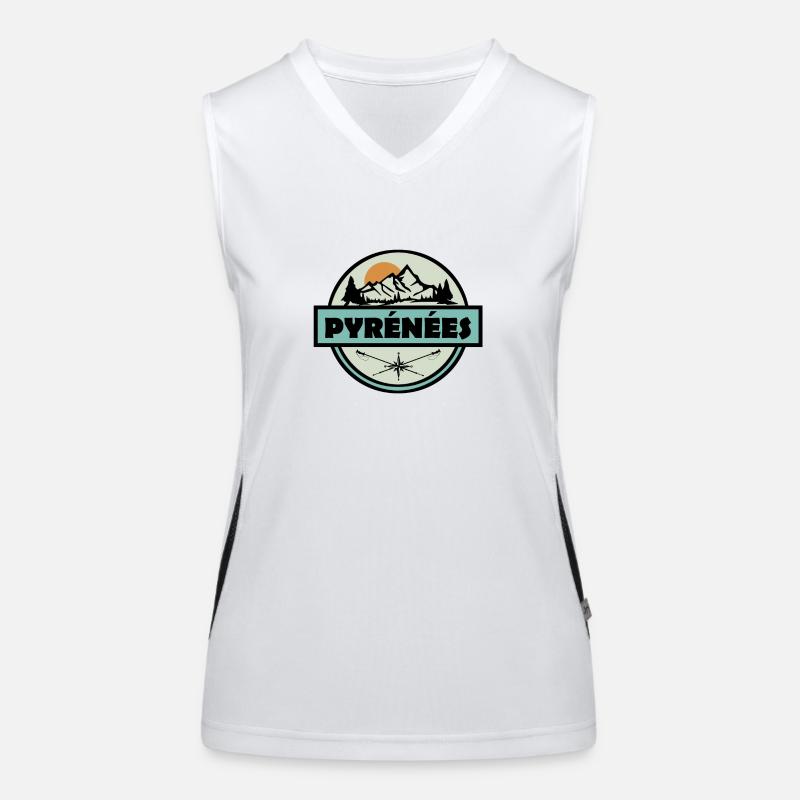 Pyrenäen Funktionelles Kontrast-Tank Top für Frauen