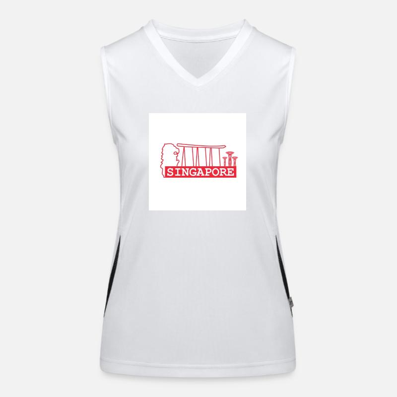 Singapur Funktionelles Kontrast-Tank Top für Frauen