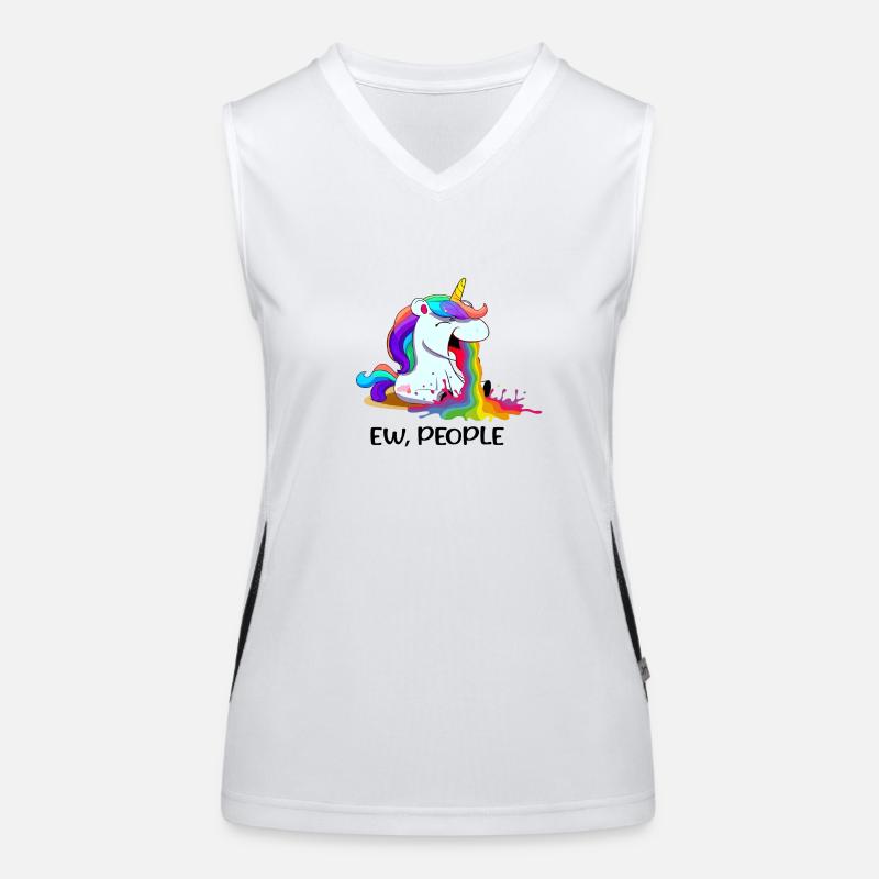 Ew People Einhorn Funktionelles Kontrast-Tank Top für Frauen