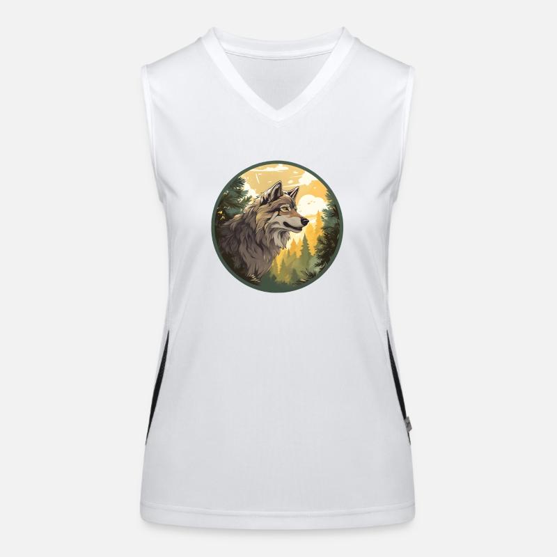 Wolf Woods Women's Functional Contrast Tank Top