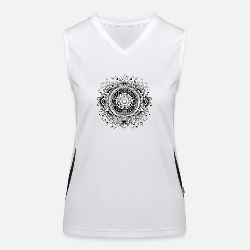 Mandala Zen n°3 Women's Functional Contrast Tank Top