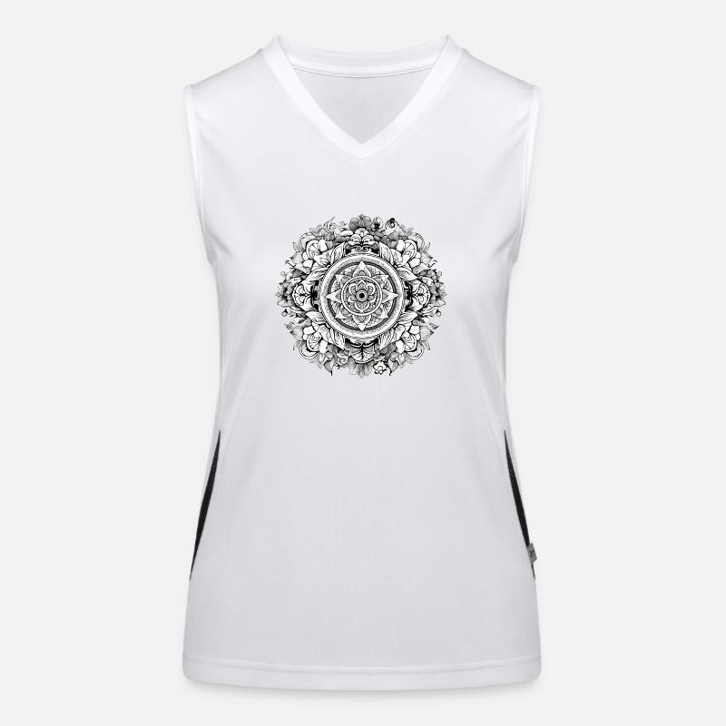 Mandala Zen n°1 Débardeur respirant contrasté Femme